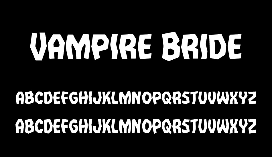 vampire-bride font