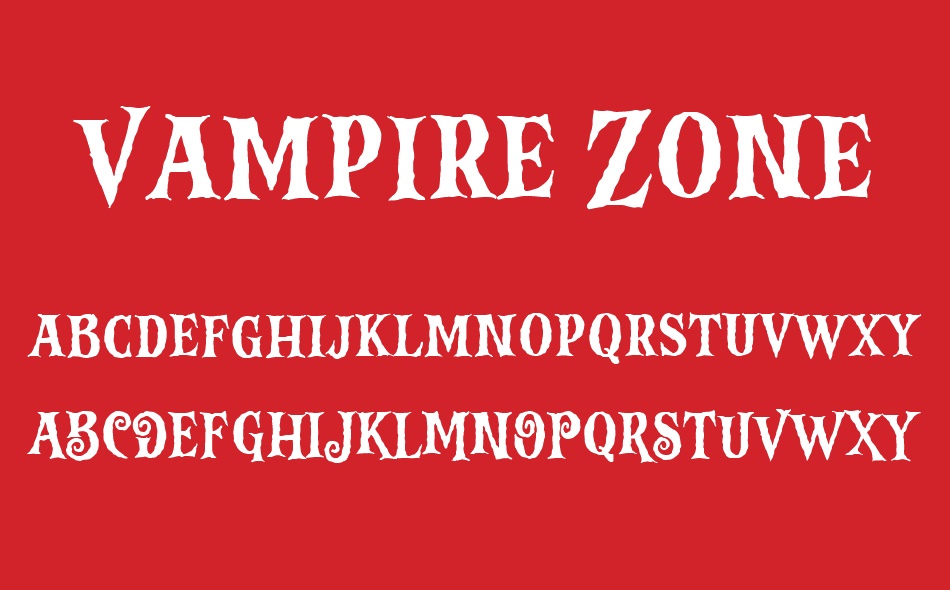 Vampire Zone font