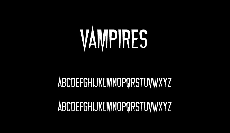vampires font