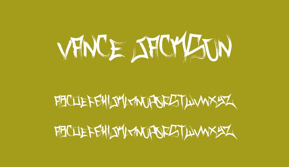 vance-jackson font