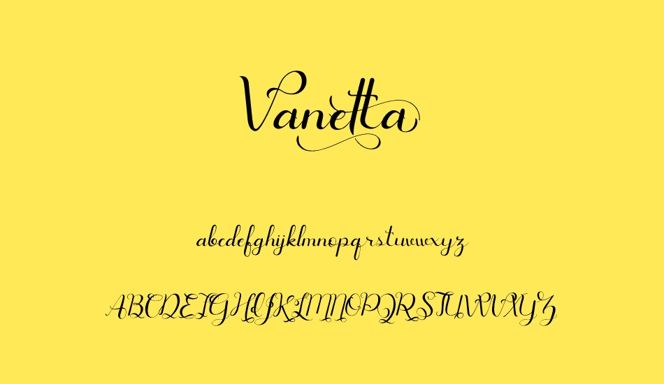 vanetta font