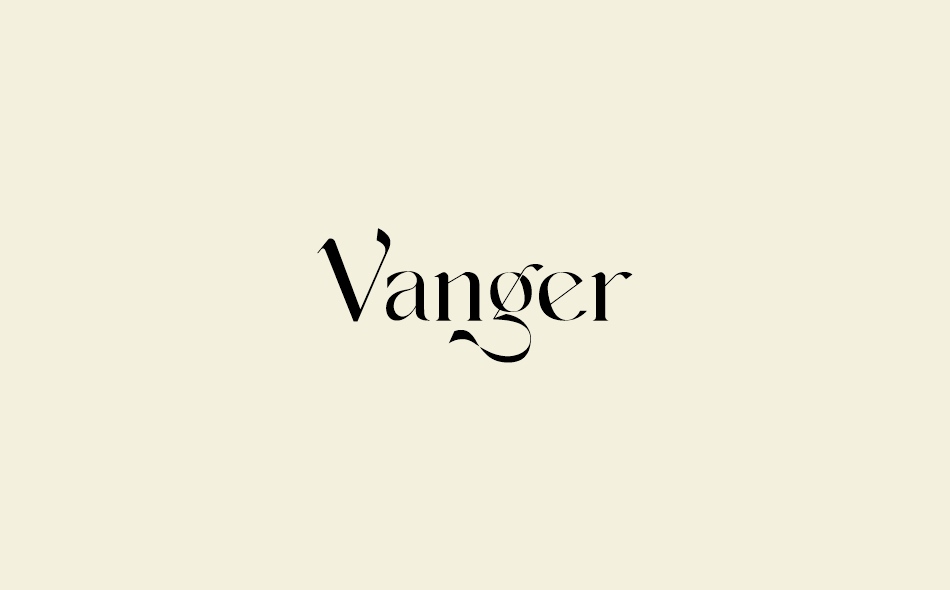 Vanger font big