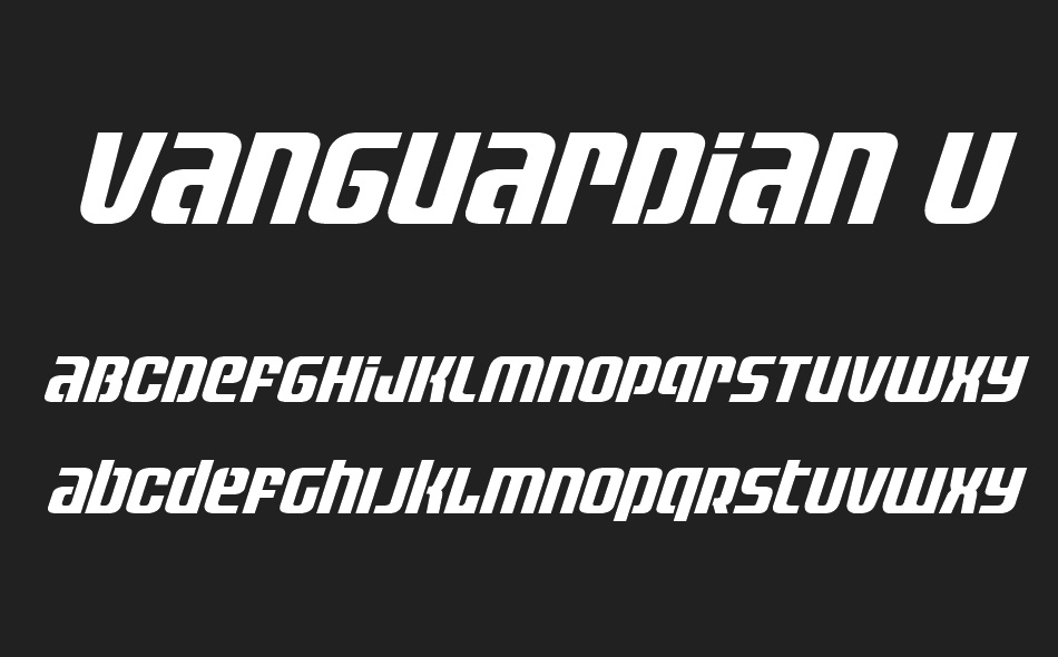 Vanguardian font
