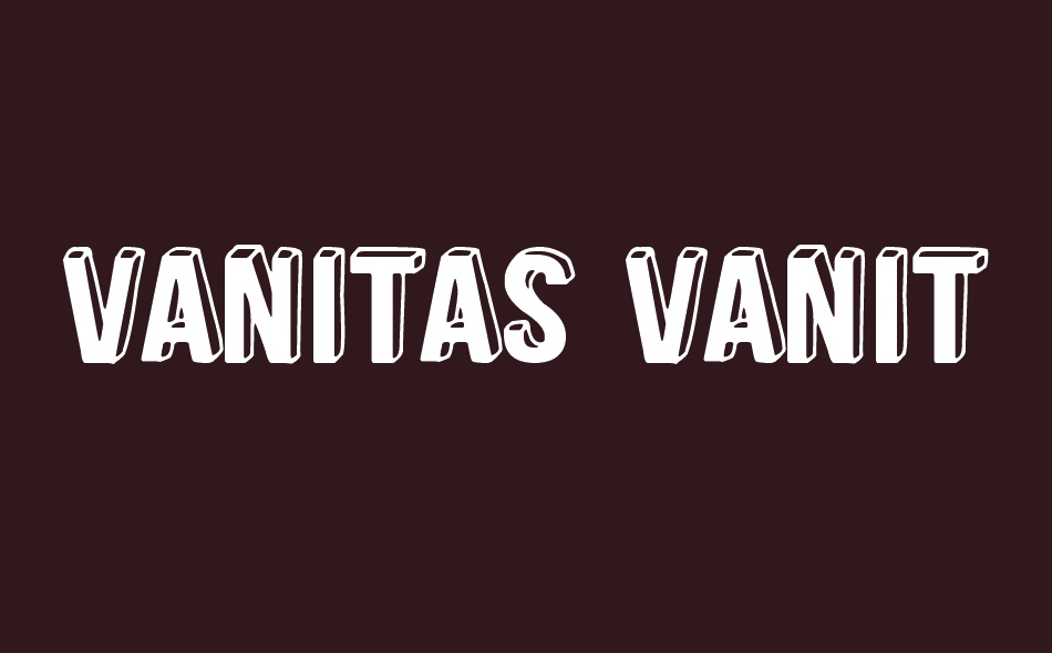 Vanitas Vanitatum font big