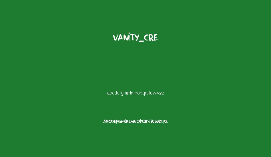 vanıty-cre font