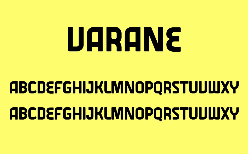 Varane font