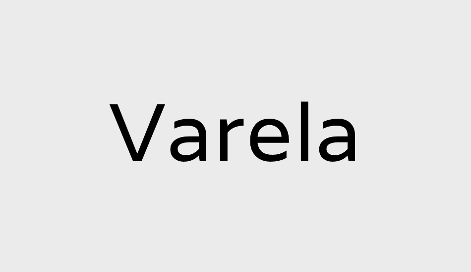 varela font big