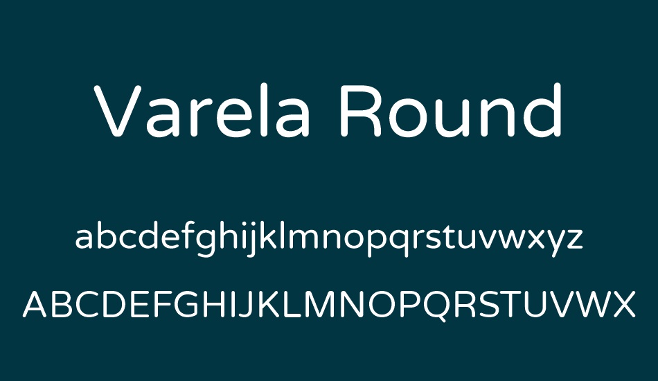 varela-round font