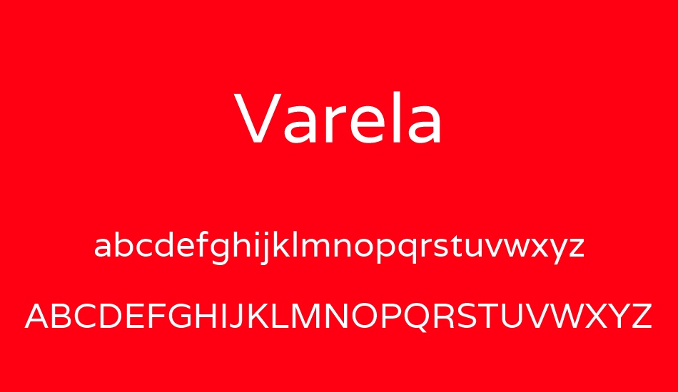 varela font