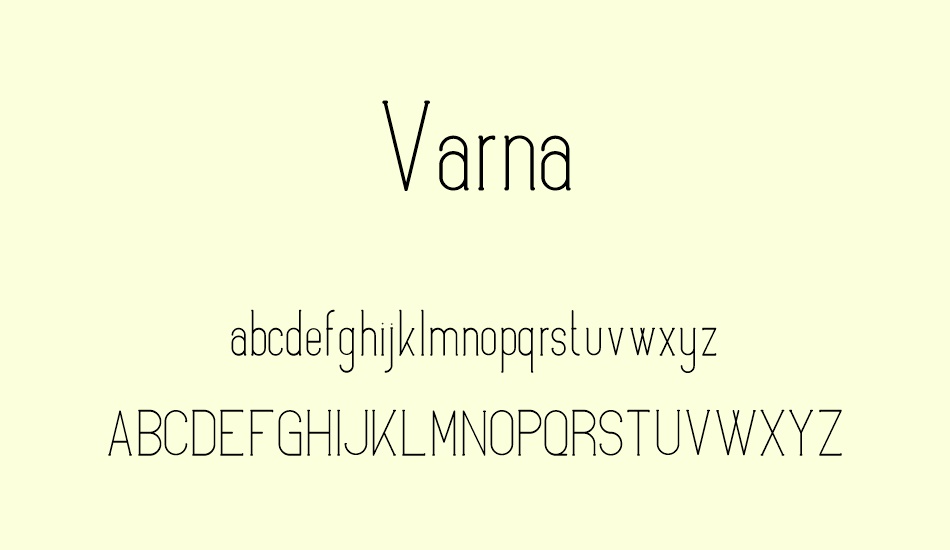 varna font