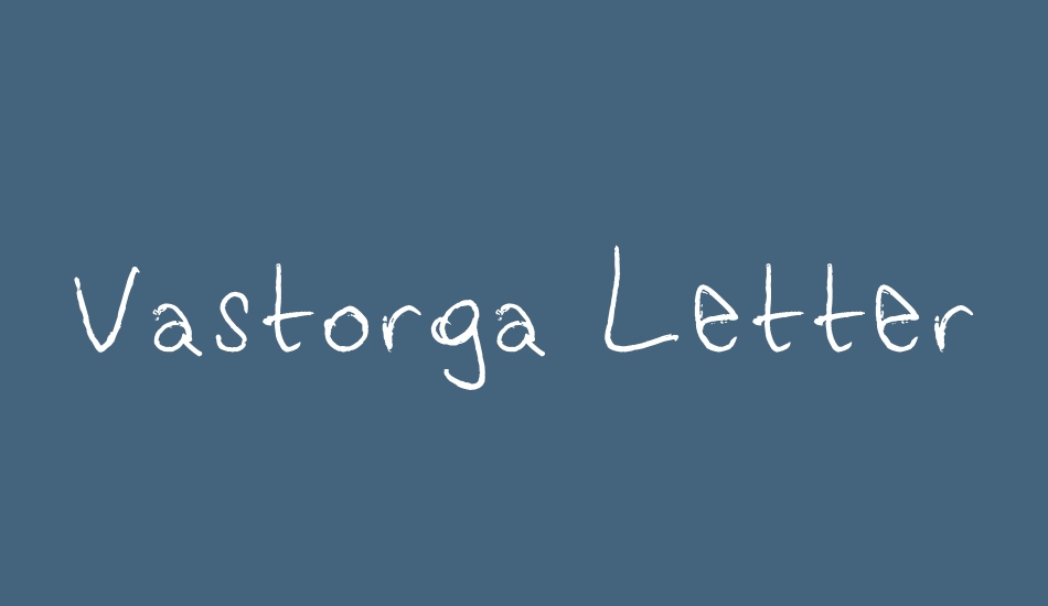 vastorga-letter font big