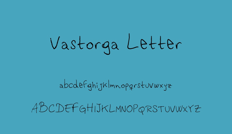 vastorga-letter font