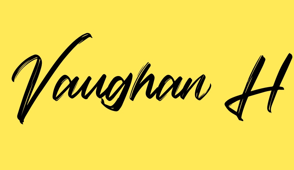 vaughan-handstylish-font font big