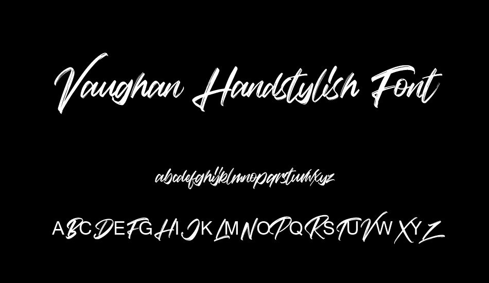 vaughan-handstylish-font font