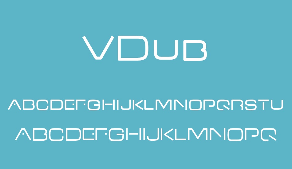 vdub font