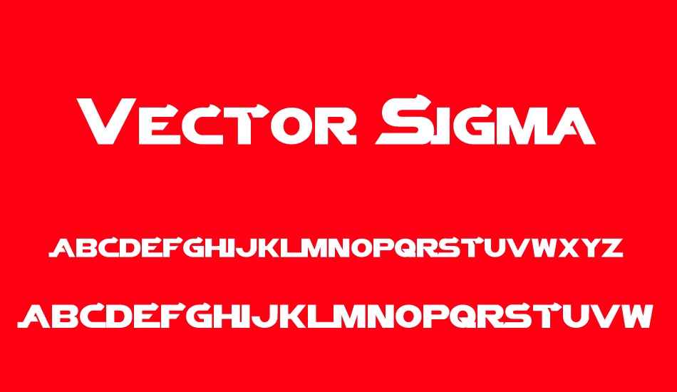 vector-sigma font