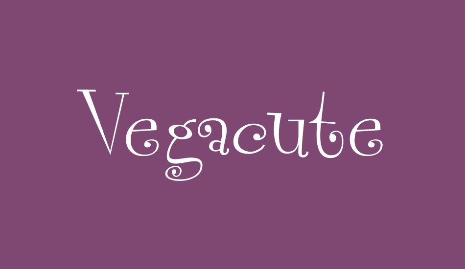 vegacute-demo font big