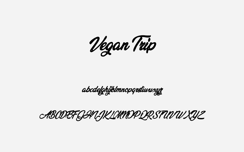 Vegan Trip font