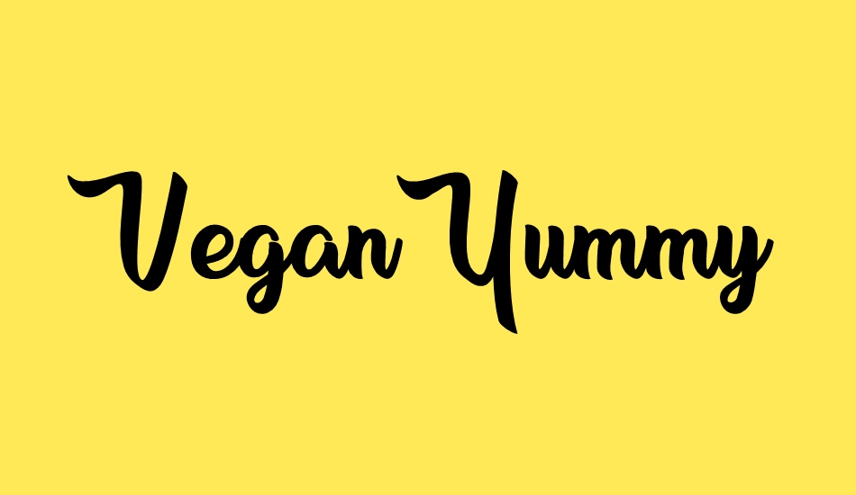 vegan-yummy-personal-use font big