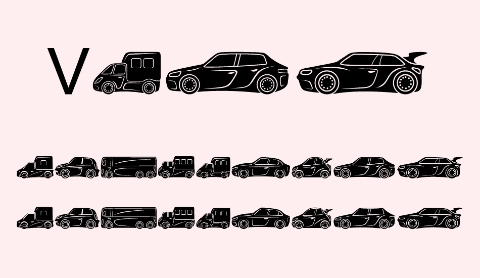 vehicles font