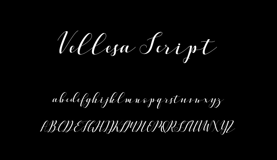 vellesa-script font