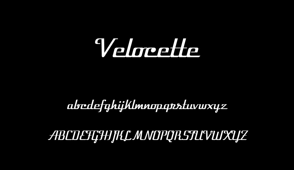 velocette font