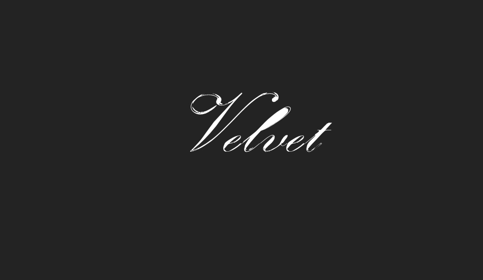 velvet font big