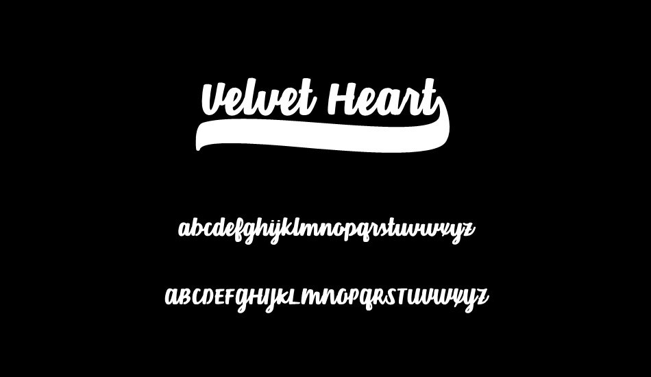 velvet-heart-- font
