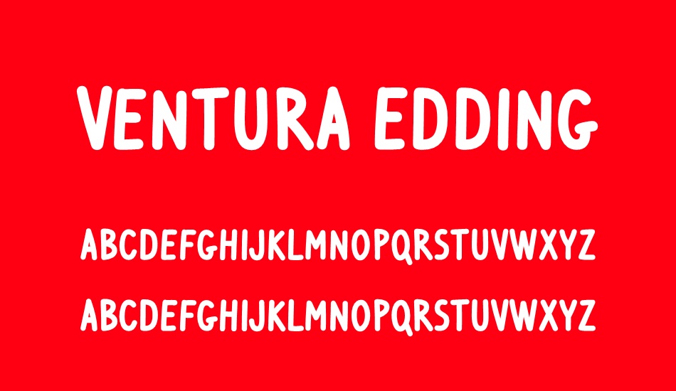 ventura-edding font