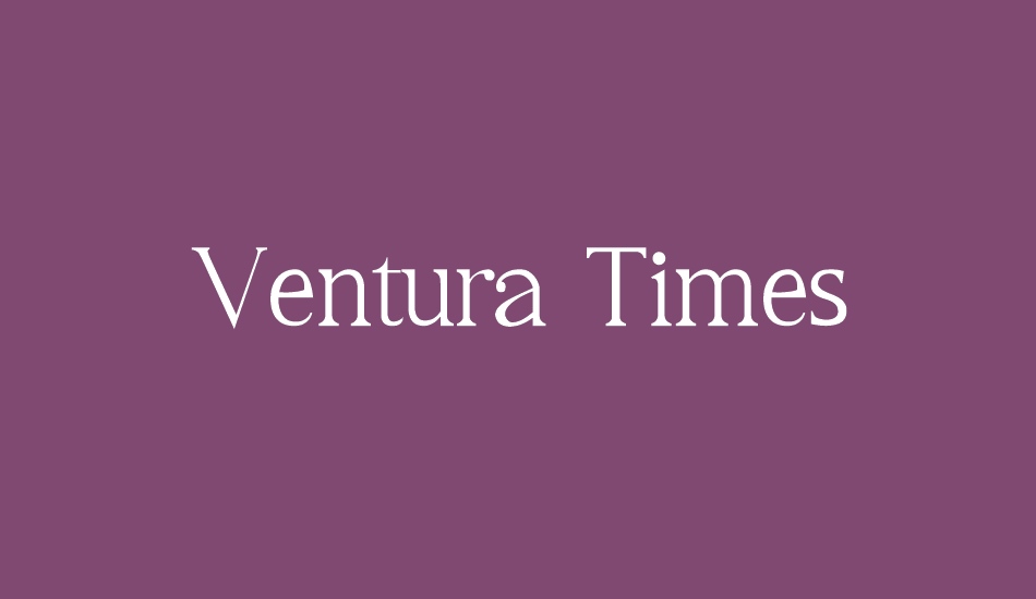 ventura-times font big