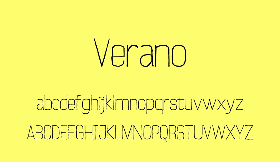 verano font