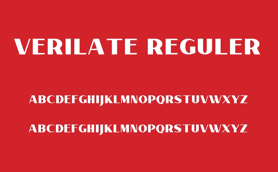 Verilate font