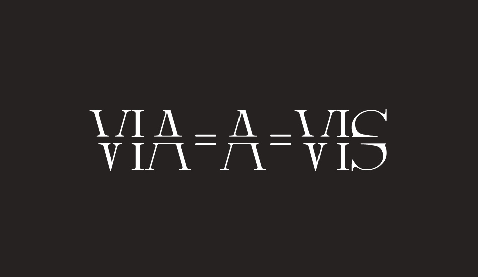 via-a-vis font big