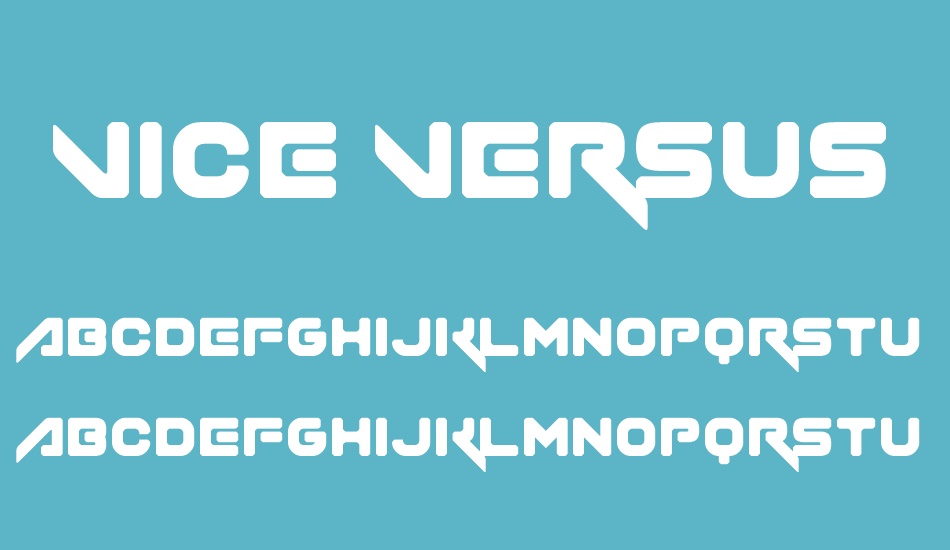 vice-versus font