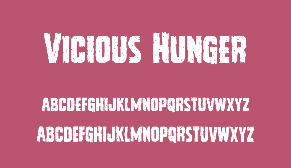 vicious-hunger font