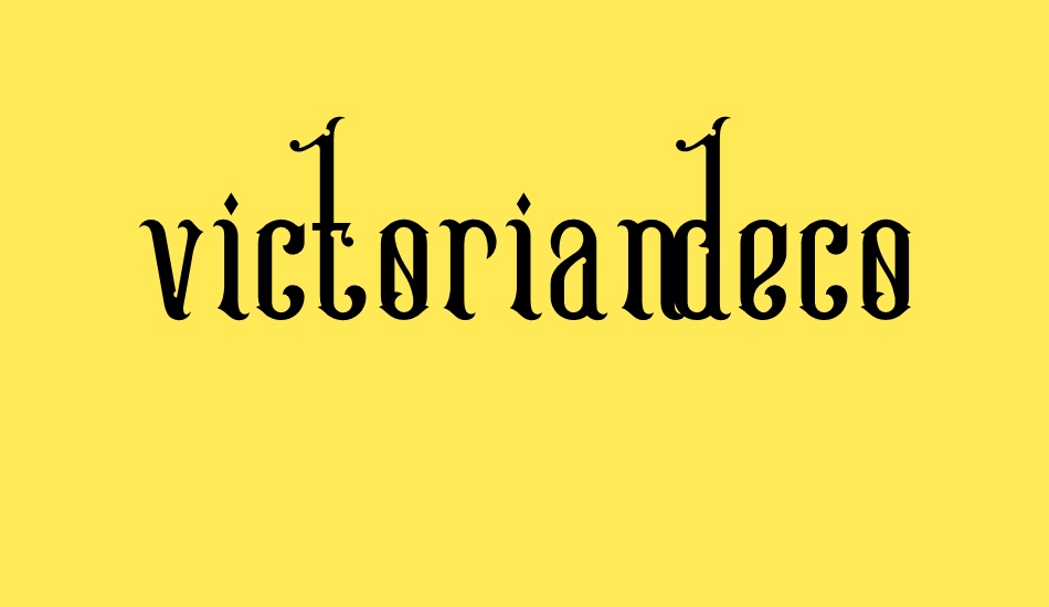 victoriandeco-regular font big