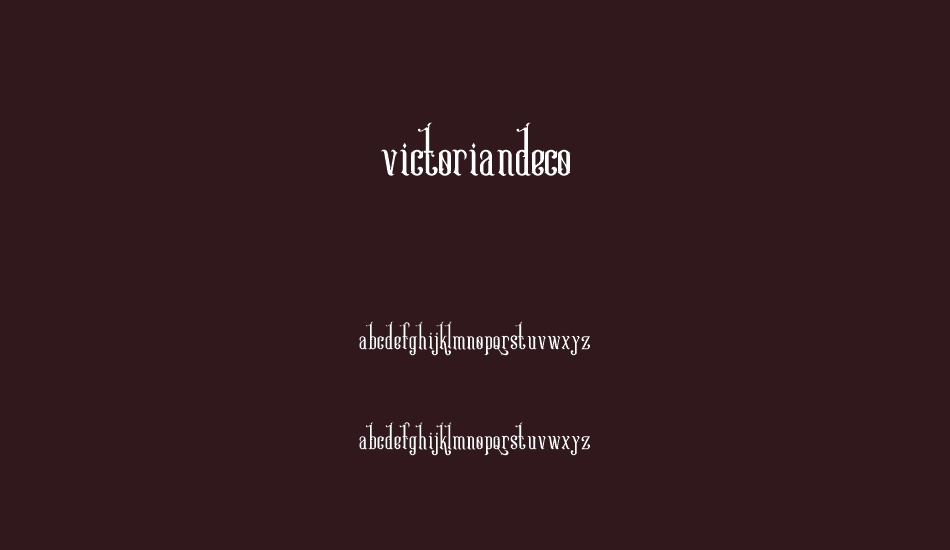 victoriandeco-regular font