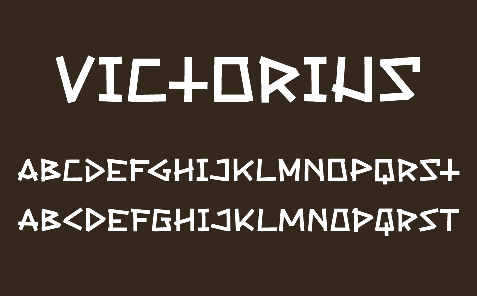 Victorius font