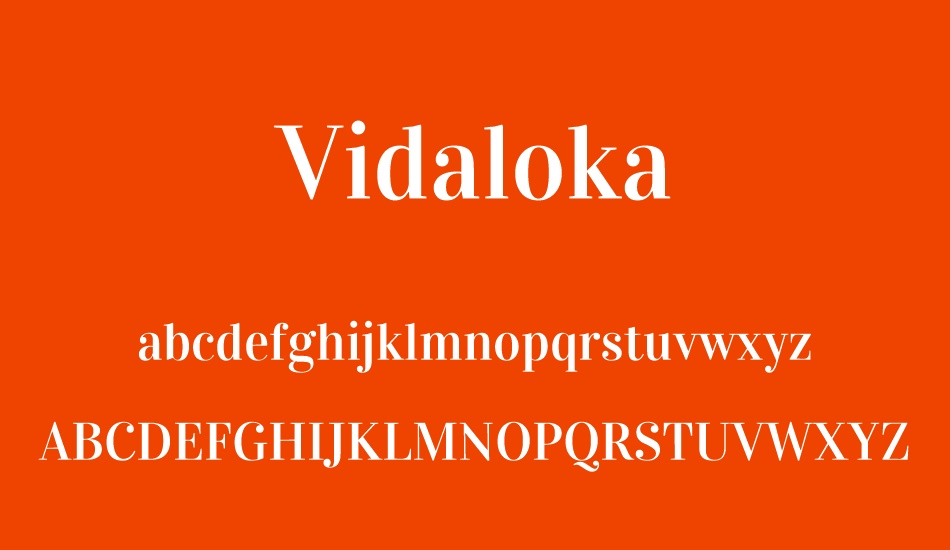 vidaloka- font