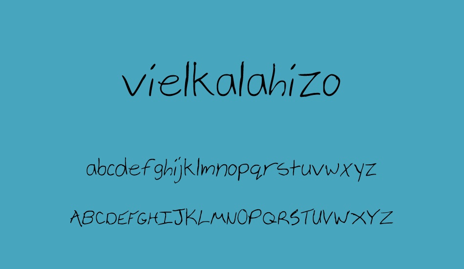 vielkalahizo font