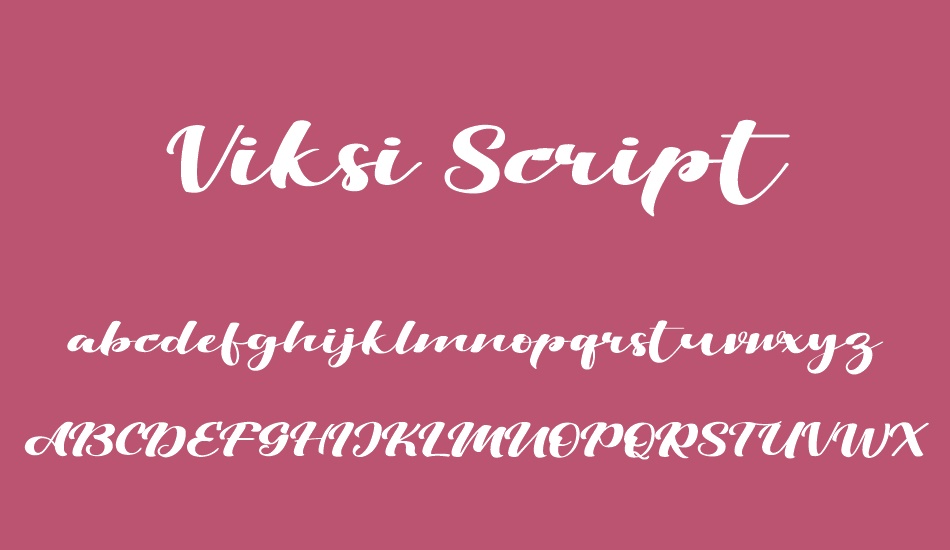 viksi-script font