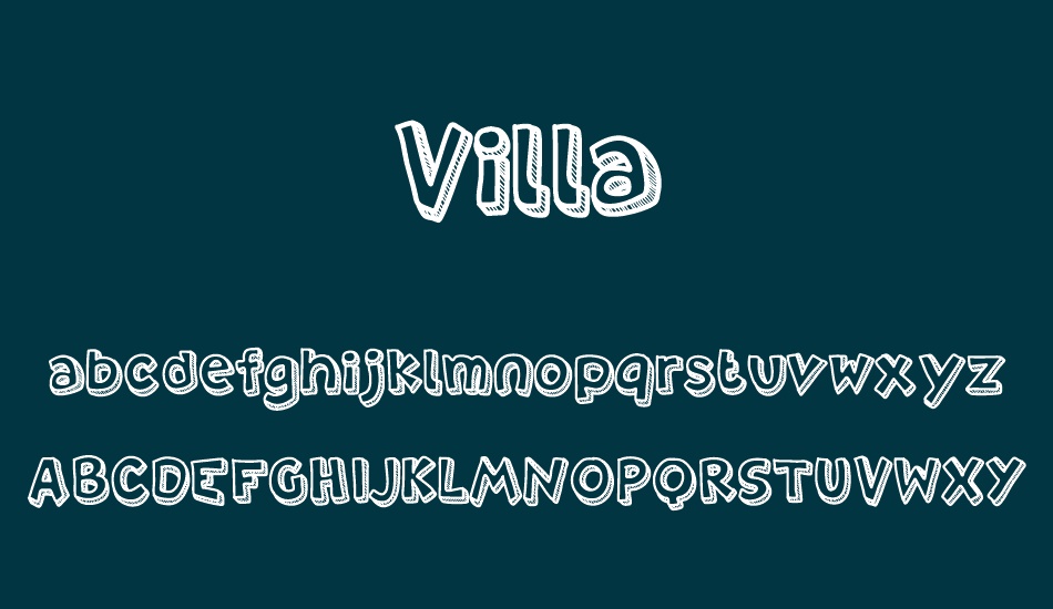 villa font