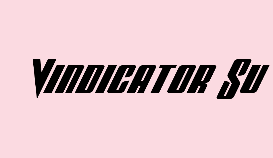 vindicator-super-ıtalic font big