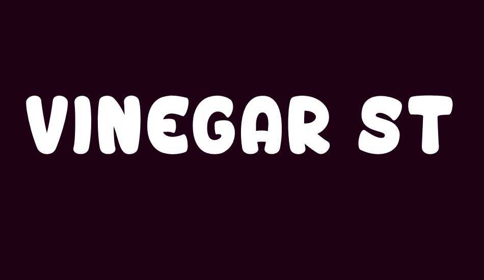 vinegar-stroke font big