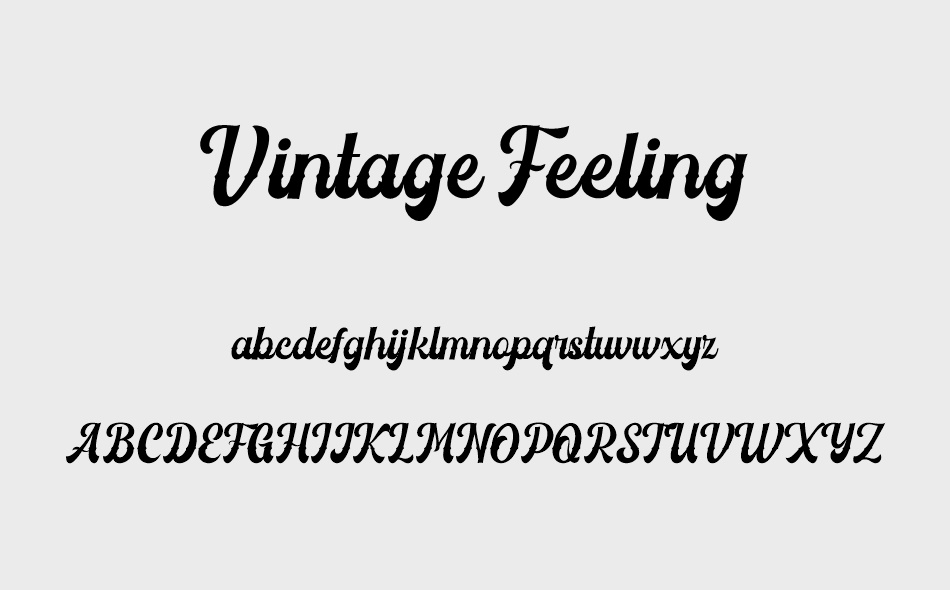 Vintage Feeling font