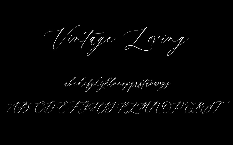 Vintage Loving font
