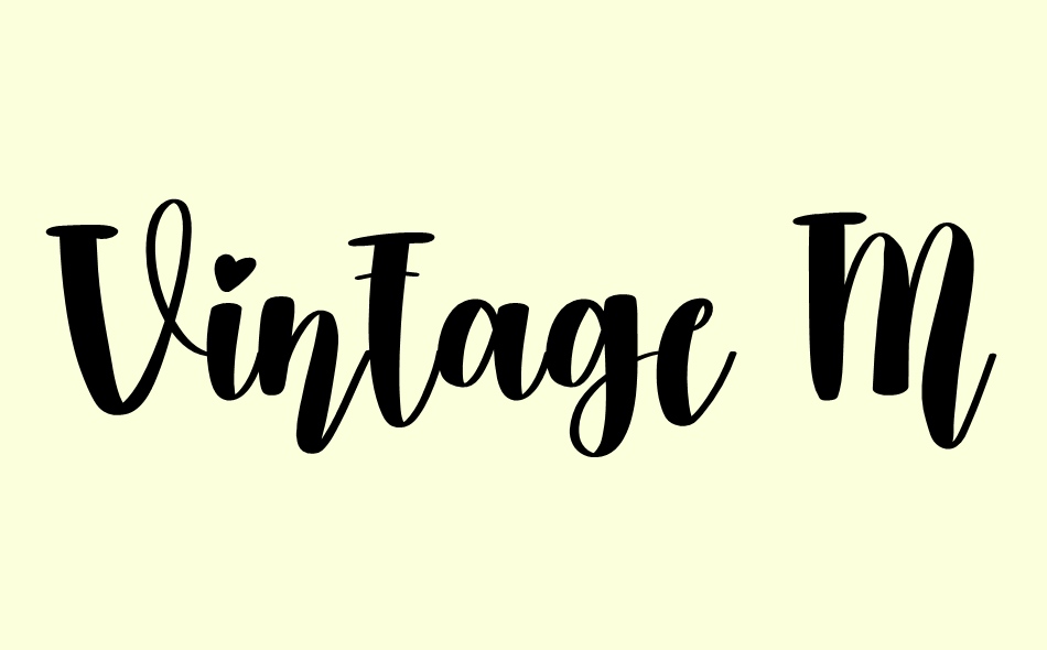 Vintage Magic font big