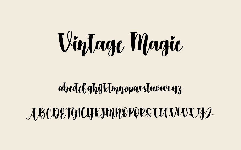 Vintage Magic font