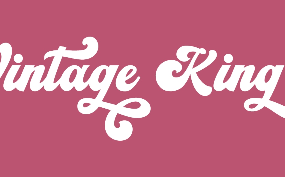 Vintage King font big