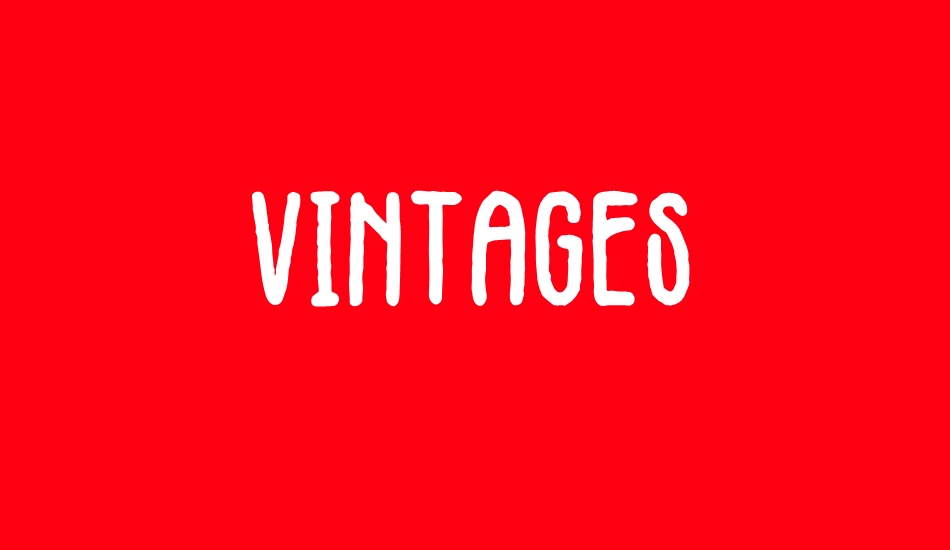 vintages font big